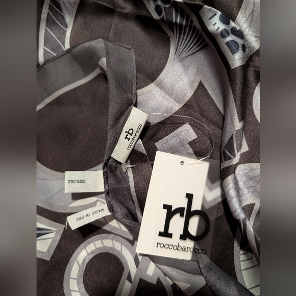 Authentic Scarf " Roccobarocco 35×35 - Picture 6 of 8